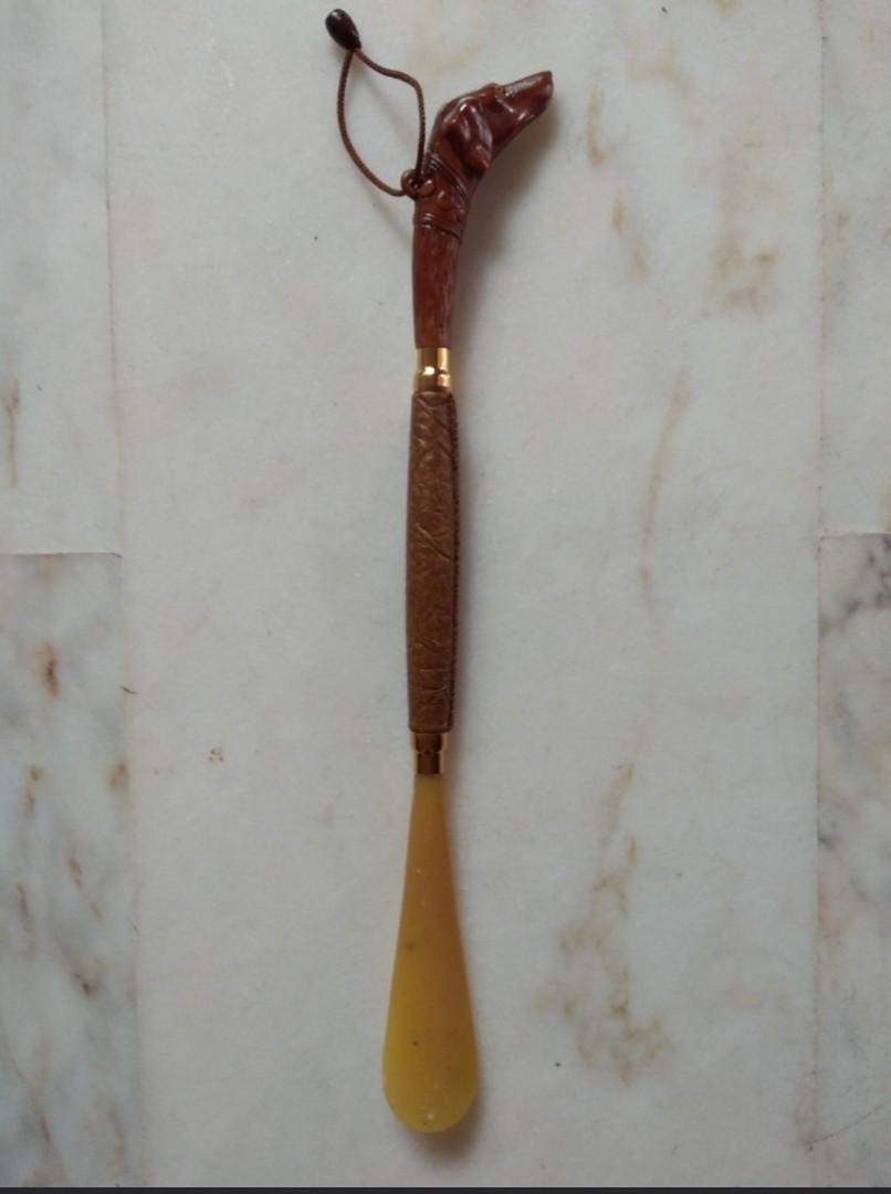 Carved Dog head shoe horn Men s Fashion Watches Accessories