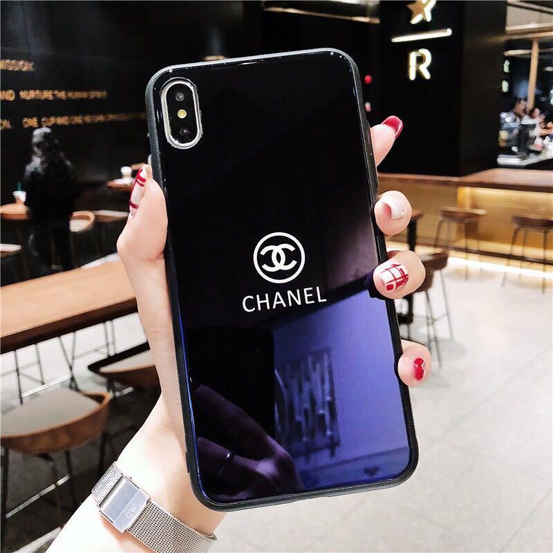 Case for iPhone SE 2020  Chanel Logo Cuir