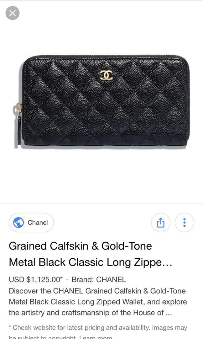 chanel flap long wallet