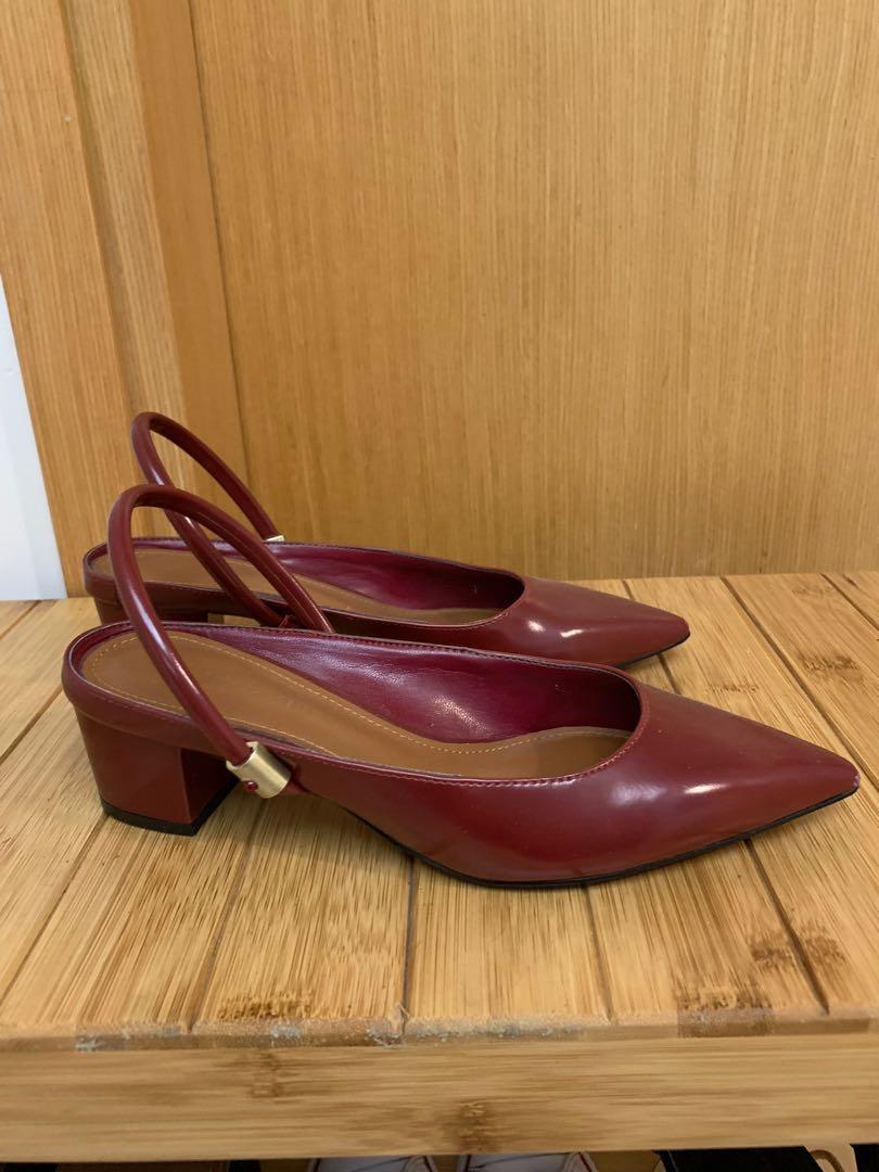 burgundy heels size 12