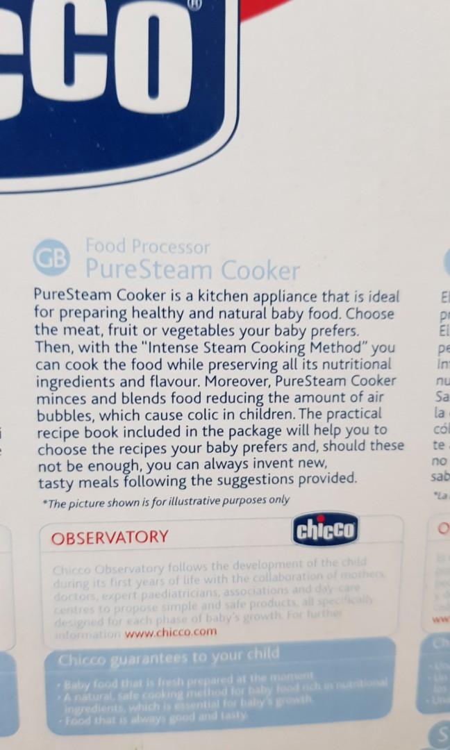 Chicco Baby Food Processor, Babies & Kids, Nursing & Feeding, Weaning