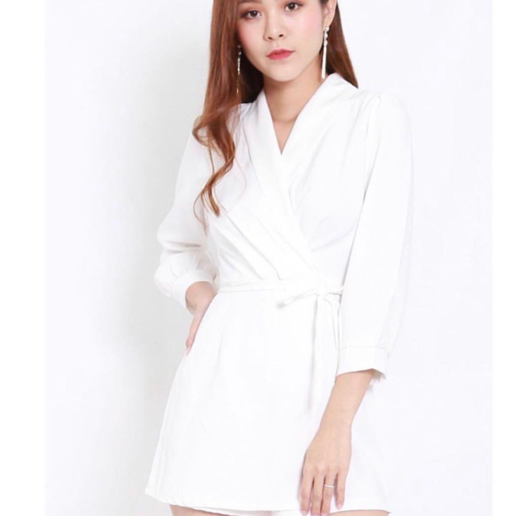 blazer romper dress
