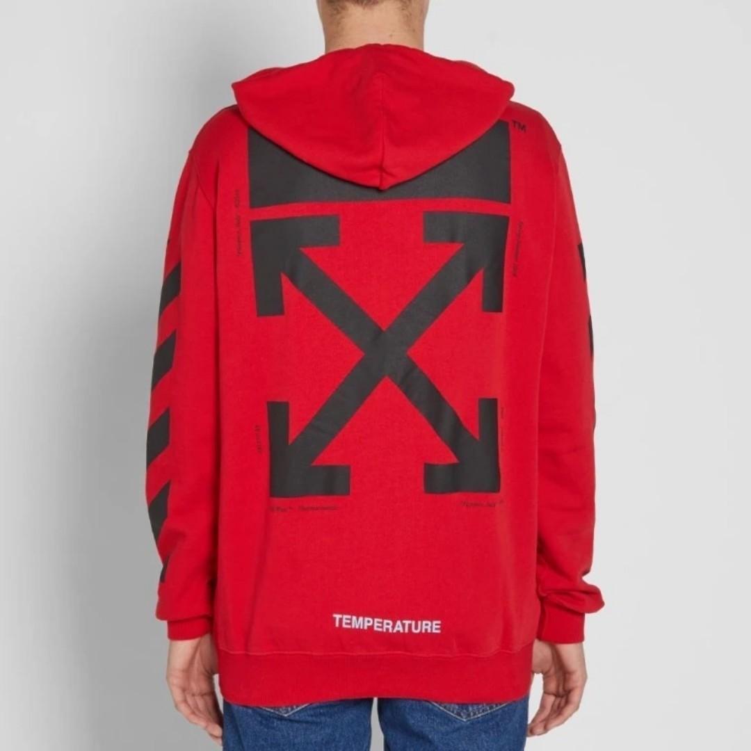 CLEARANCE Off White Mona Lisa Pull. Red Hoodie M