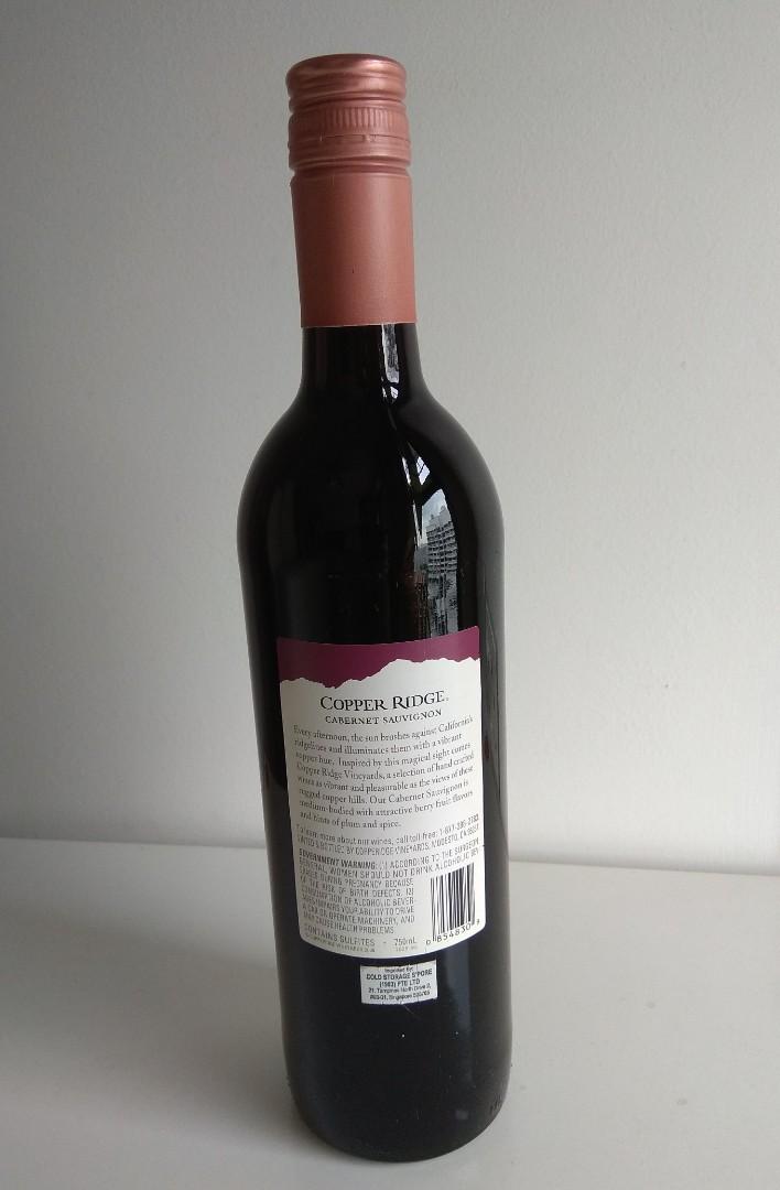 Copper Ridge Sauvignon California 16, Food & Drinks