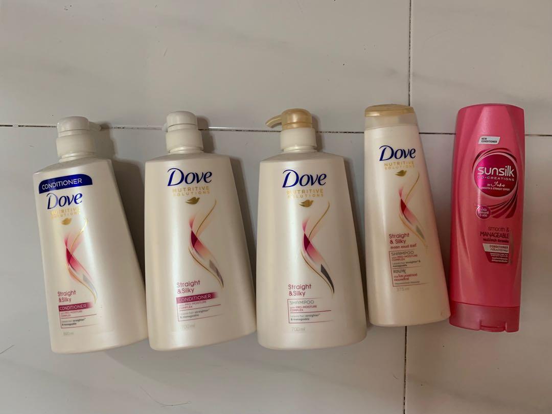 Dove And Sunsilk Straight Hair Shampoo And Conditioner Health