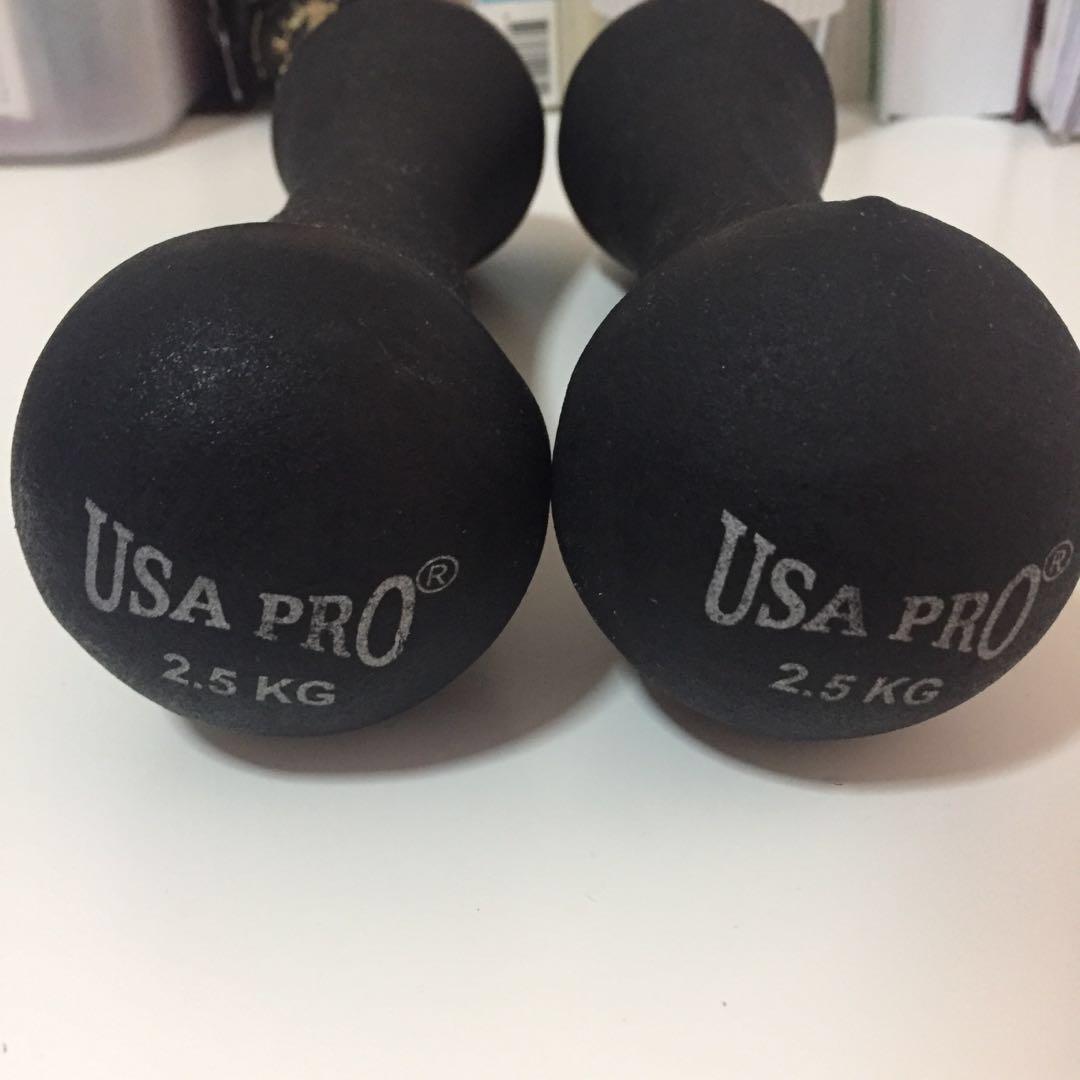 Dumbbell USA Pro 2.5kg each Sports Equipment Exercise Fitness Toning Stretching Accessories on Carousell