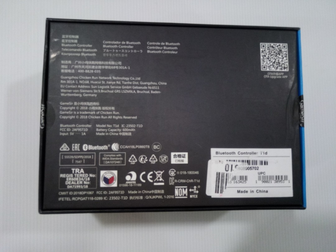 GameSir T1d Controller,Remote Controller Joystick for DJI Tello Drone