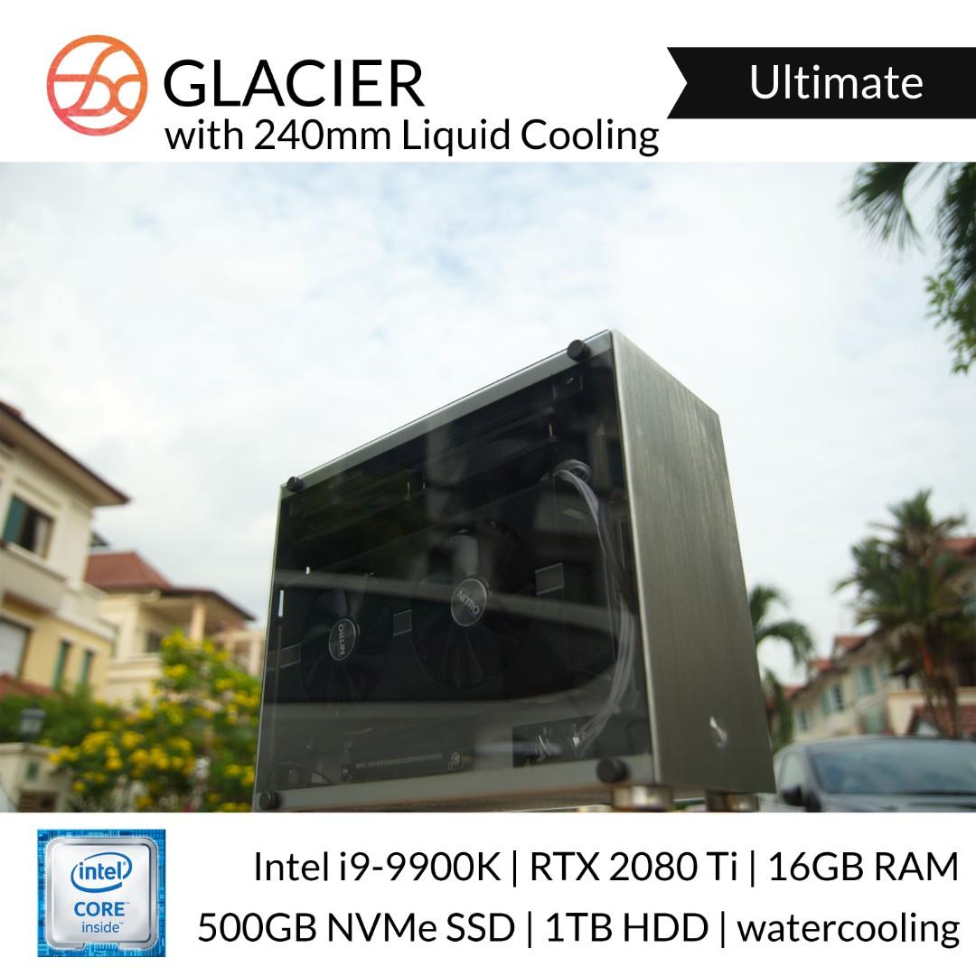 Glacier Small Form Factor Sff Ultimate Intel Liquid Cooled