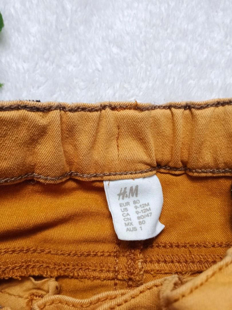 H&m mustard skinny jeans (Category: Babies & Kids Fashion) located in Bacoor. Submitted by closed12333 (Listing ID 228638488, Image 2). Description: 9-12mos.