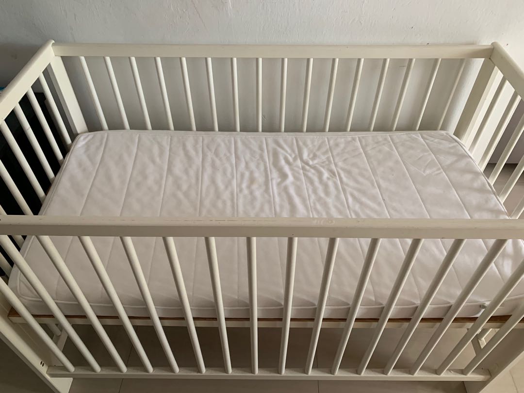 Ikea baby bed With mattress., Furniture & Home Living, Furniture, Bed