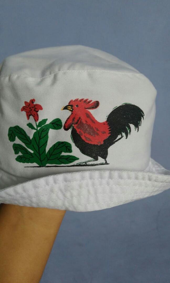 Kamengski Bucket Hat Ayam Jago Fesyen Pria Aksesoris Topi di