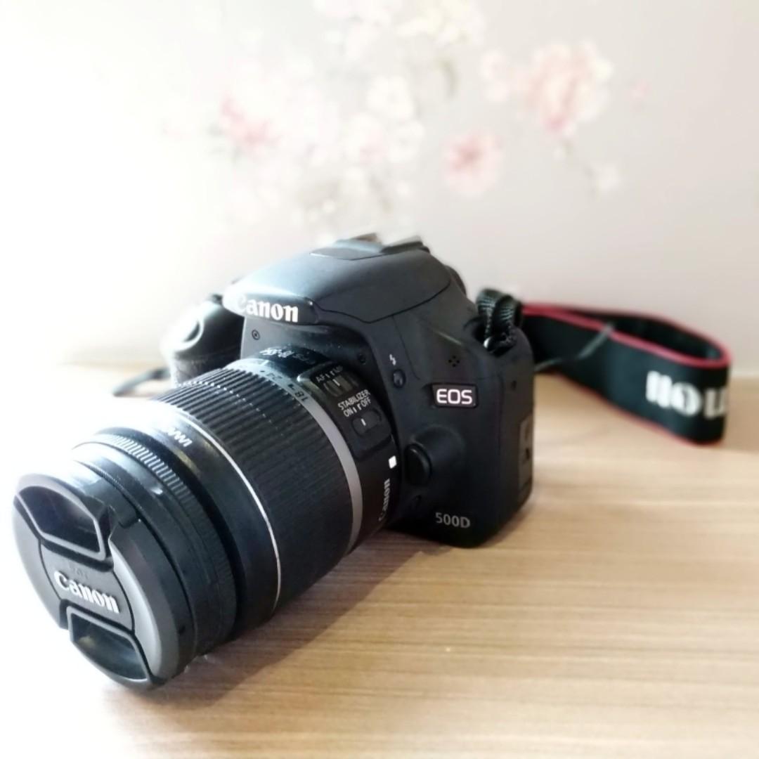 kamera canon eos 500d dslr free ongkir preloved bekas tas bagus murah