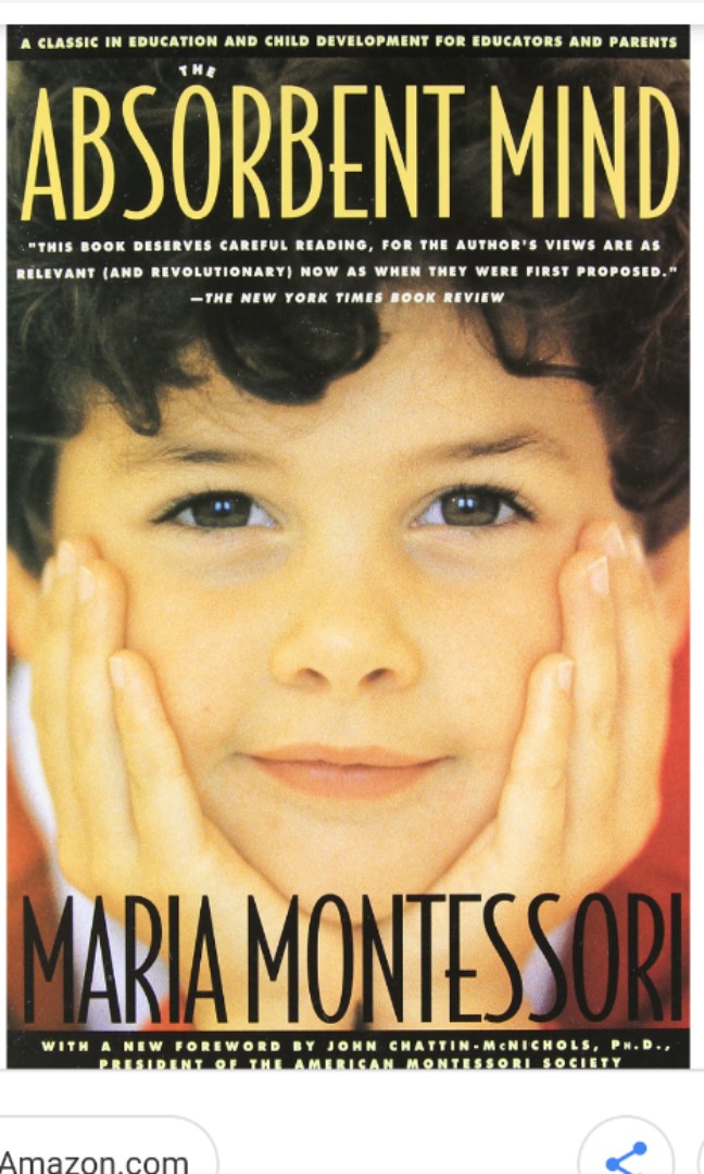 Maria Montessori The Absorbent Mind Books Stationery Books On Carousell Maria Montessori The Absorbent Mind Books Stationery Books On Carousell