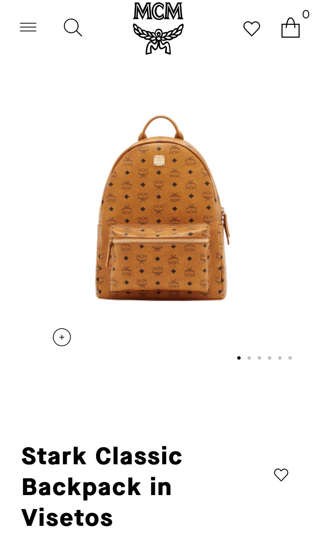 stark classic backpack in visetos