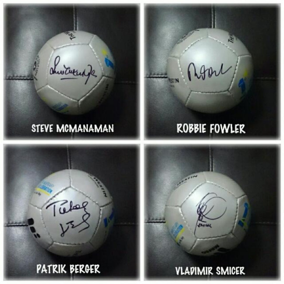 Mini Soccer Balls Signed By Liverpool Legends, Sports Equipment, Sports
