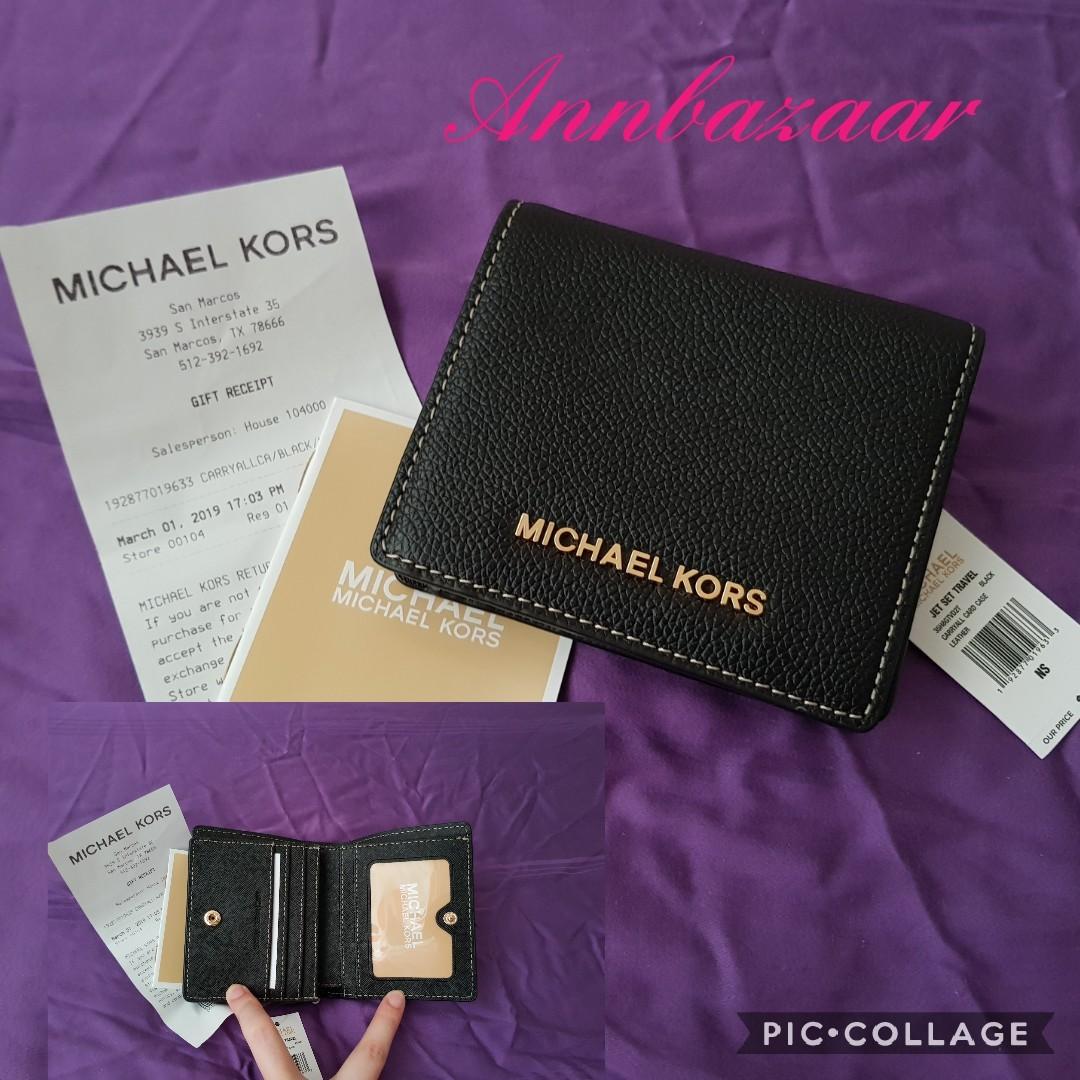 michael kors jet set travel carryall card case
