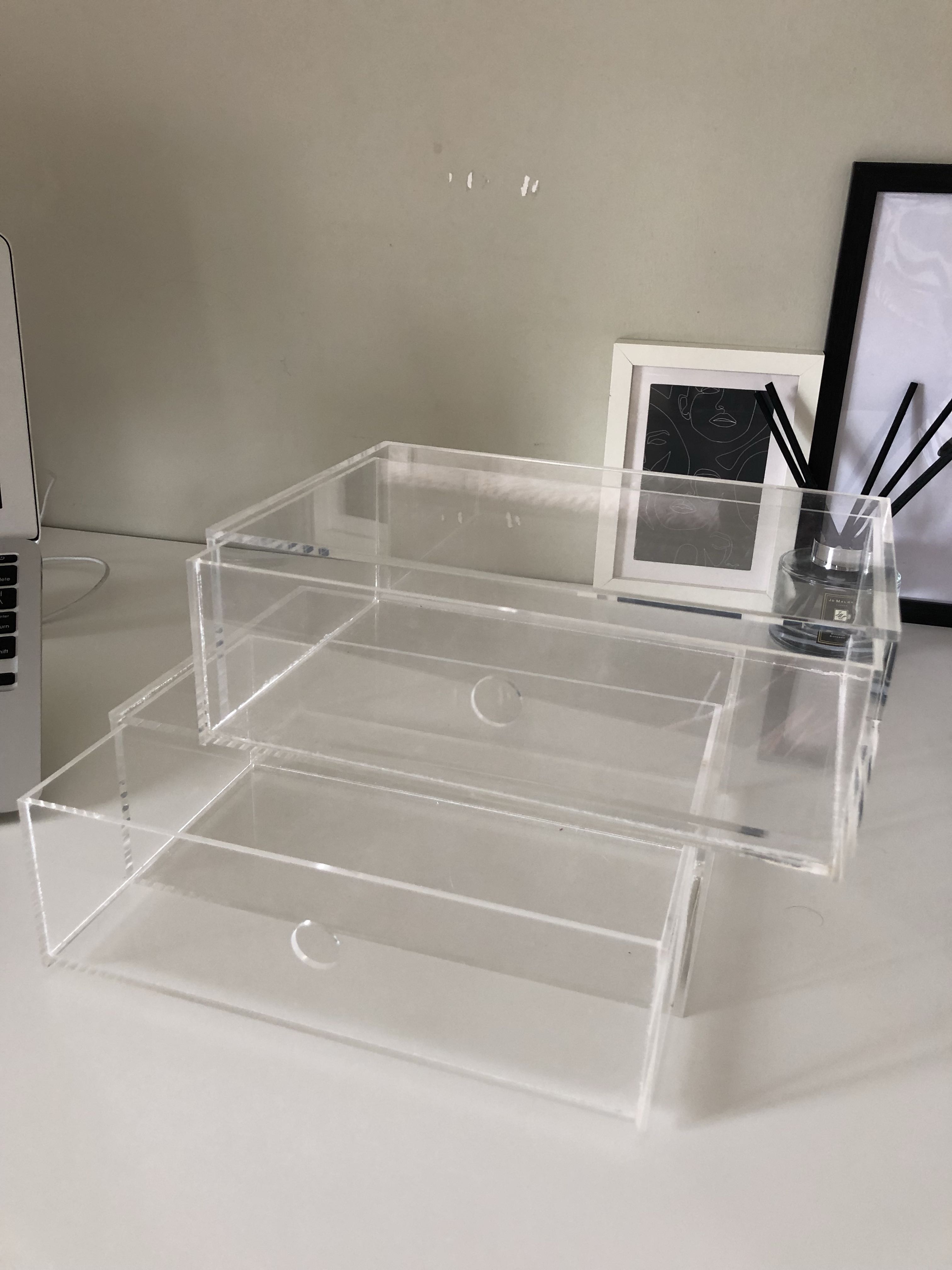 Muji Acrylic Clear Drawer 2 Sets Health Beauty Skin Bath
