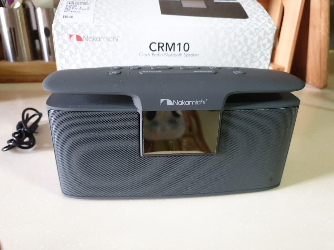 nakamichi clock radio bluetooth speaker