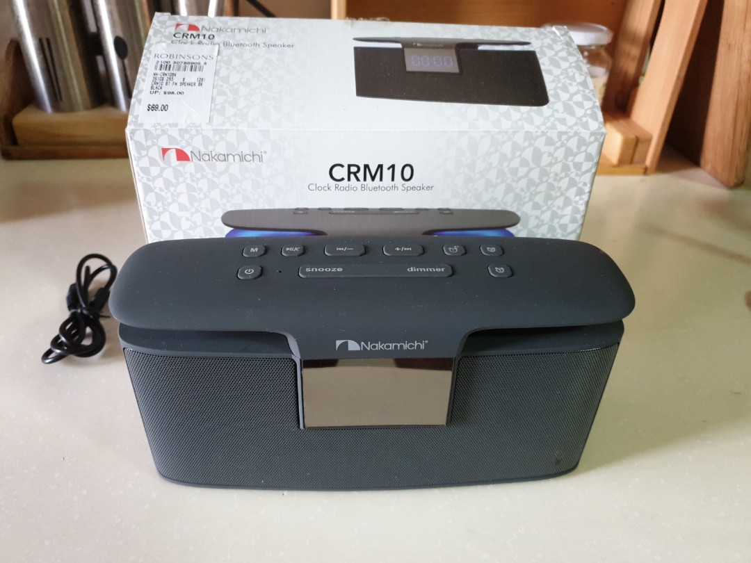 Nakamichi clock radio bluetooth speaker sales