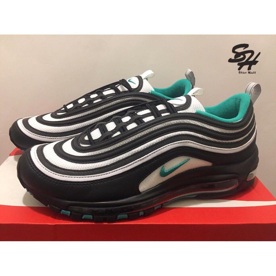 NIKE AIR MAX 97 黑綠 蒂芬妮綠 氣墊 反光 921826-013