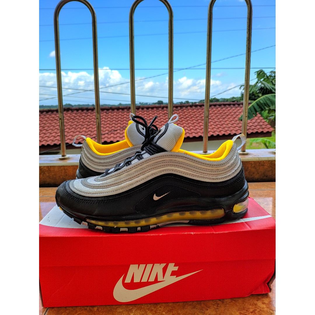 Nike Air Max 97 Steelers Original (OG Box), Fesyen Pria, Sepatu