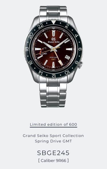 Offer $7870!) Grand Seiko SBGE245 Spring Drive GMT Limited Edition of  600pcs, Luxury, Watches on Carousell