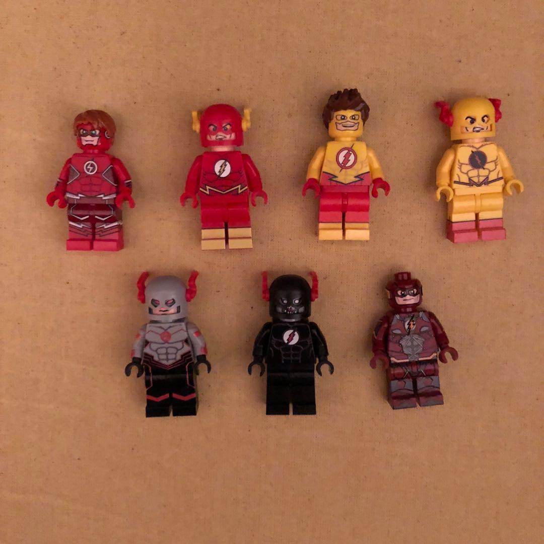 Details about   New MINIFIGURES MOC Super Heroes Yellow Blue Red Black Gray Chrome Flash CUSTOM 