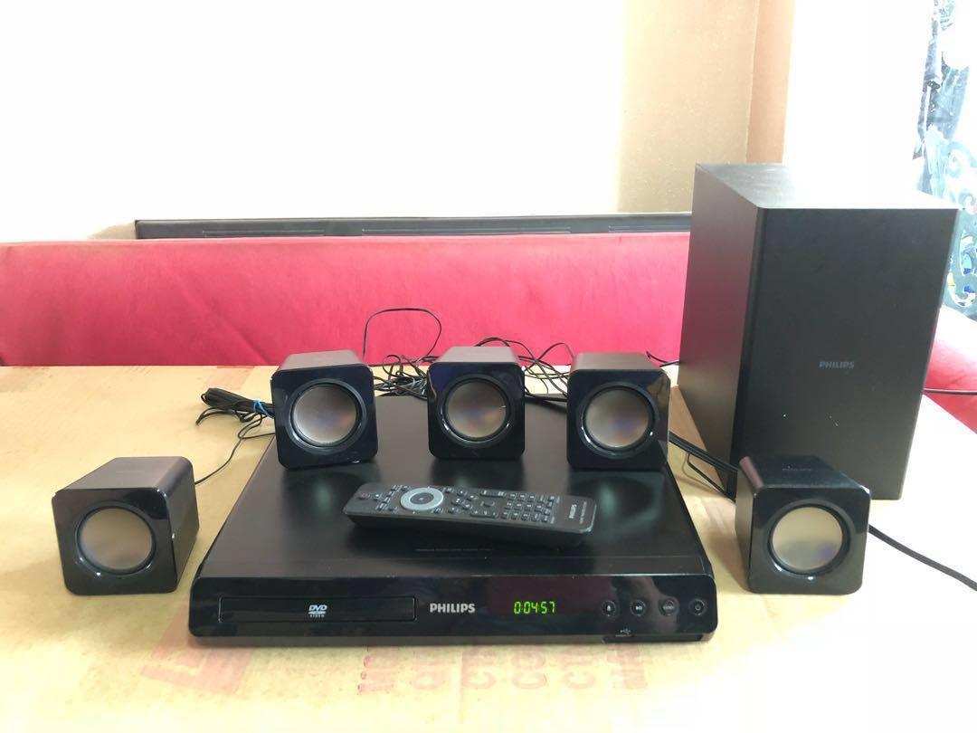 Philips DVD Home Theater System 5.1, Audio, Soundbars, Speakers