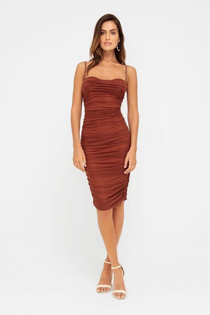 sheike rust dress