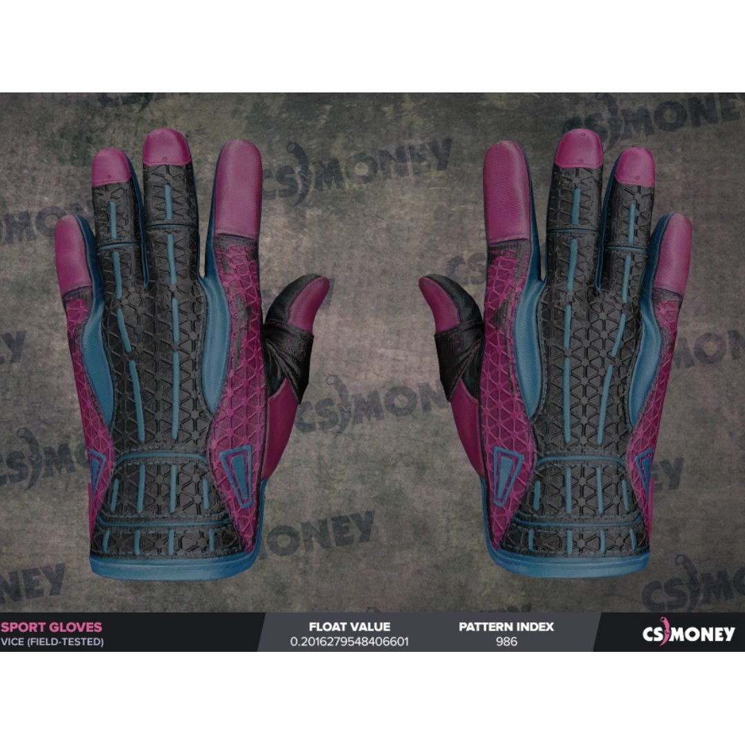 STEAM CSGO Sport Gloves Vice FieldTested 0.20 FV, Video Gaming, Gaming