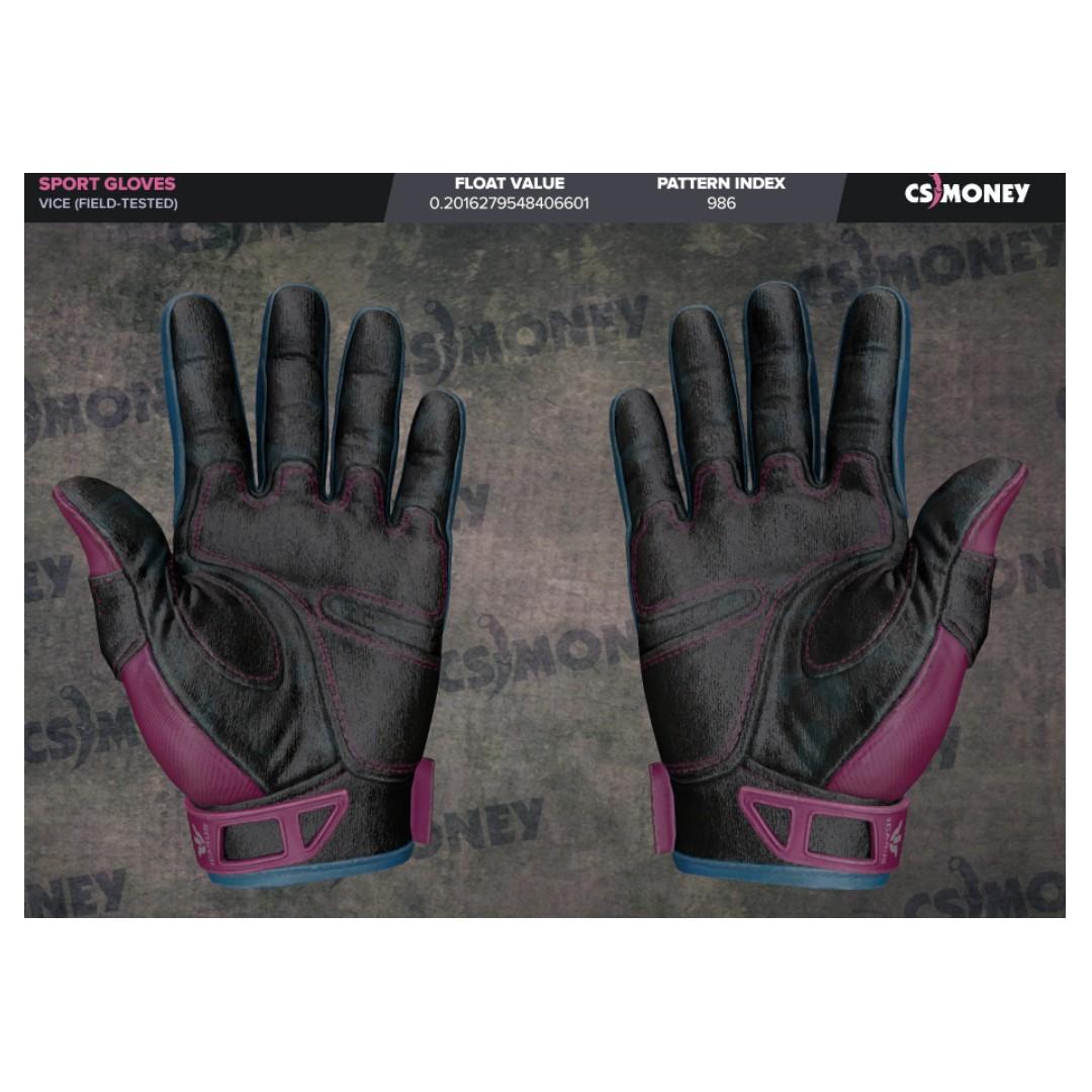 STEAM CSGO Sport Gloves Vice FieldTested 0.20 FV, Video Gaming, Gaming