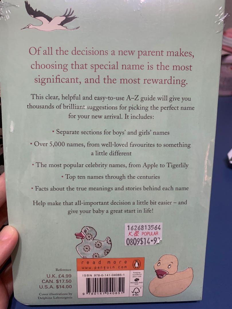 The penguin book of baby names clearance