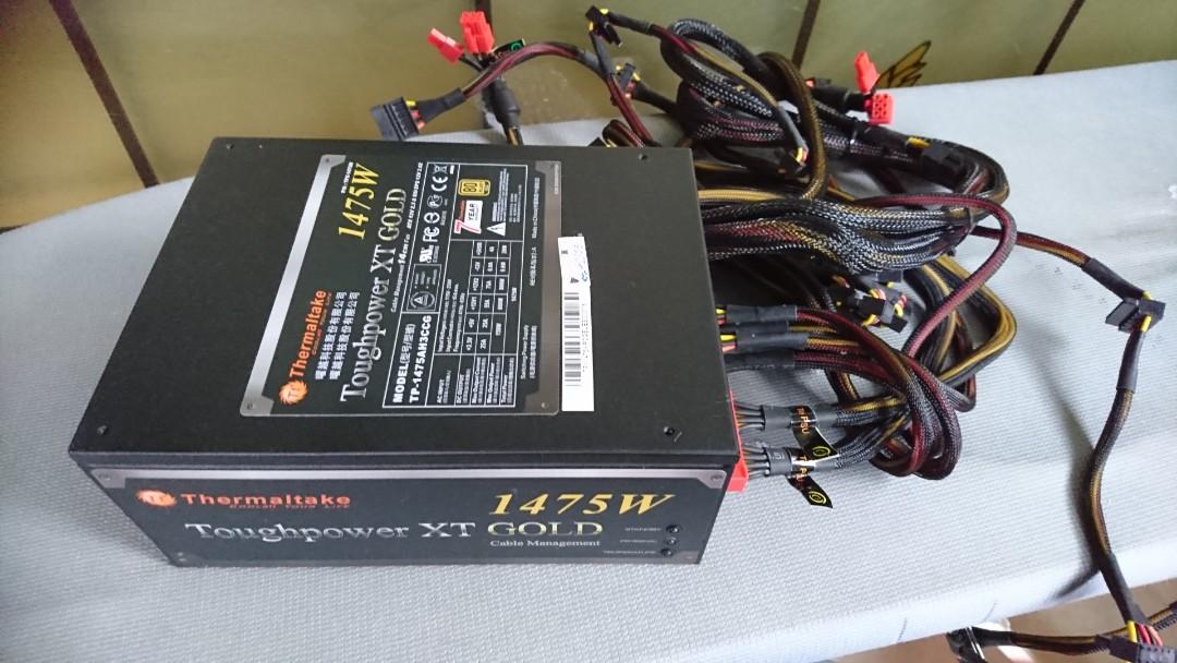 Thermaltake Toughpower XT GOLD 1475W computer power source for custom PC, Computers & Tech