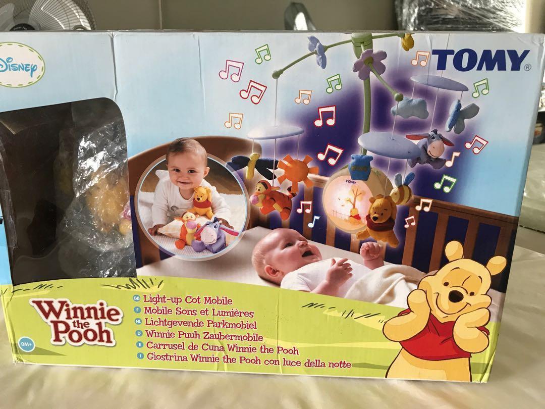 tomy winnie the pooh light up cot mobile