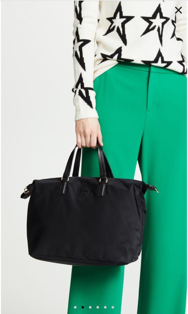 reduced Tory Burch Tilda Slouchy Nylon Satchel