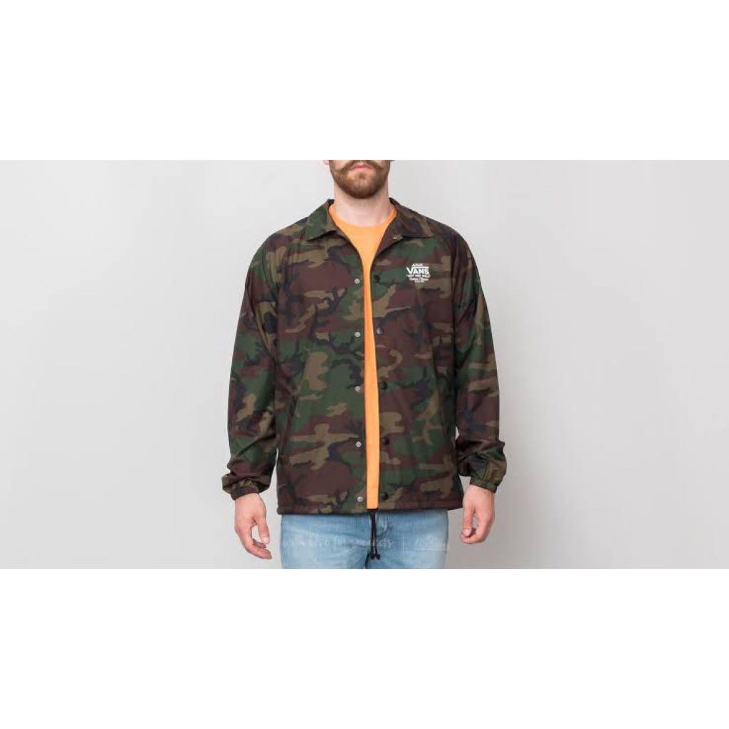 vans camo windbreaker