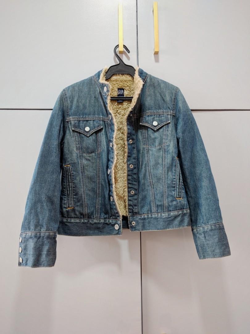 gap sherpa denim jacket