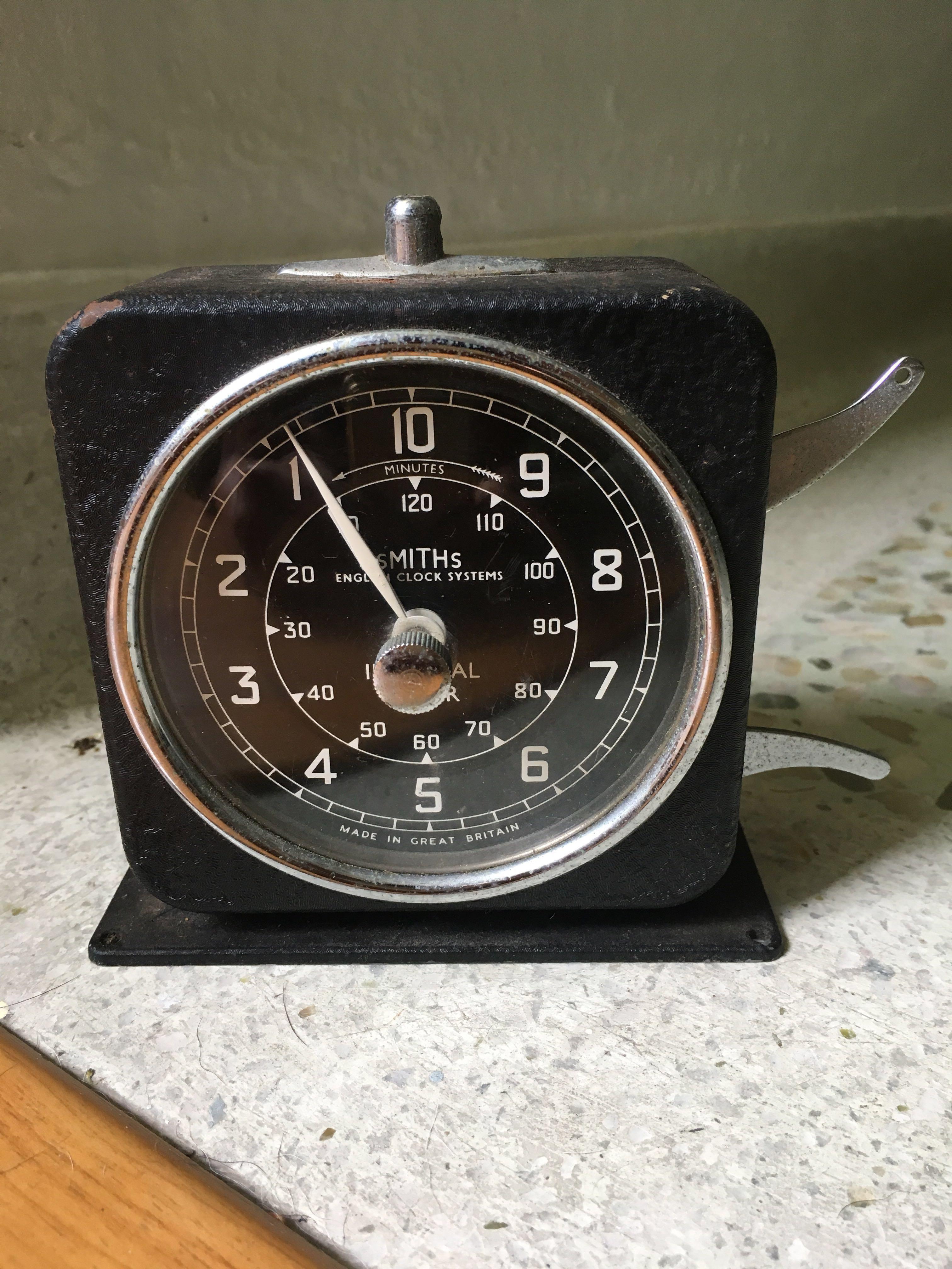 Vintage Smiths English Clock System Interval Timer, Vintage