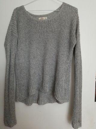 Grey Glitter Hollister Sweater