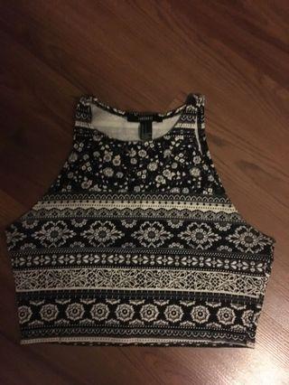 Patterned cropped top