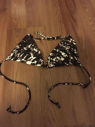 Camo print bikini top