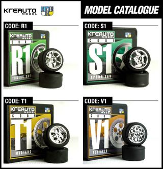 KREauto Wheels for  1/64 diecast scale models Collection item 1