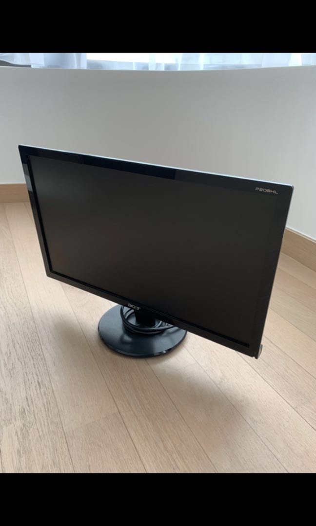 Acer computer monitor 20 inch, Electronics, Computer Parts