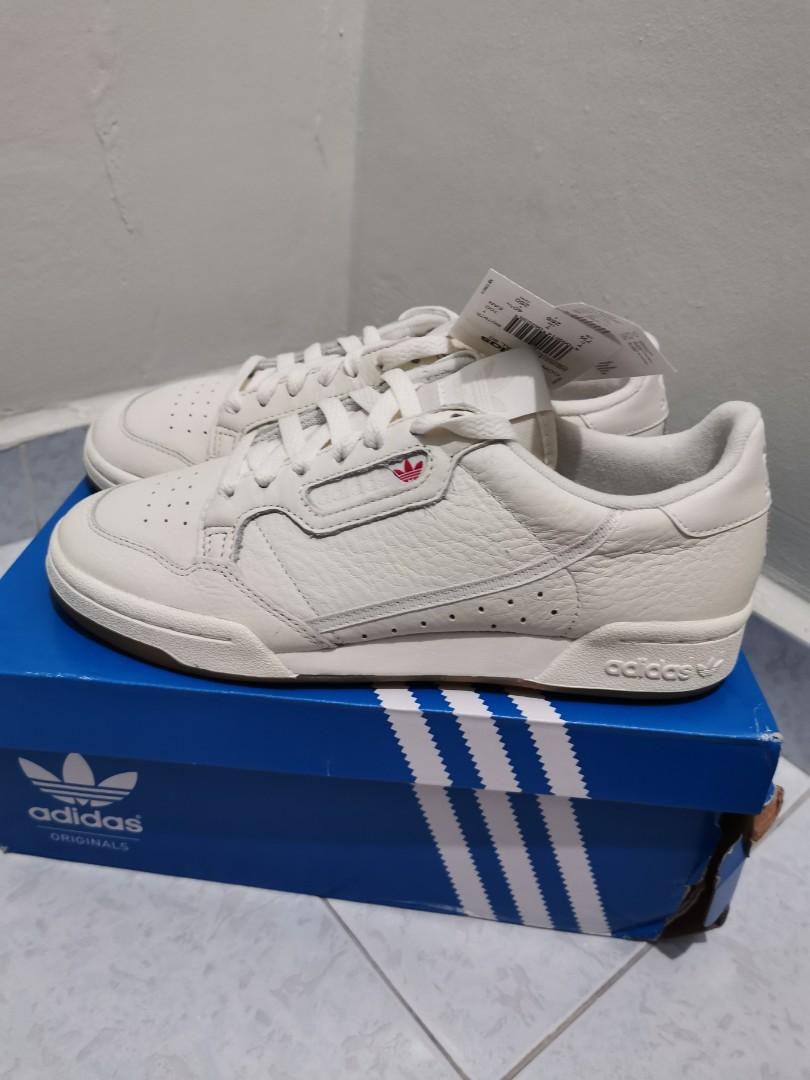 adidas continental 80 off white & gum shoes