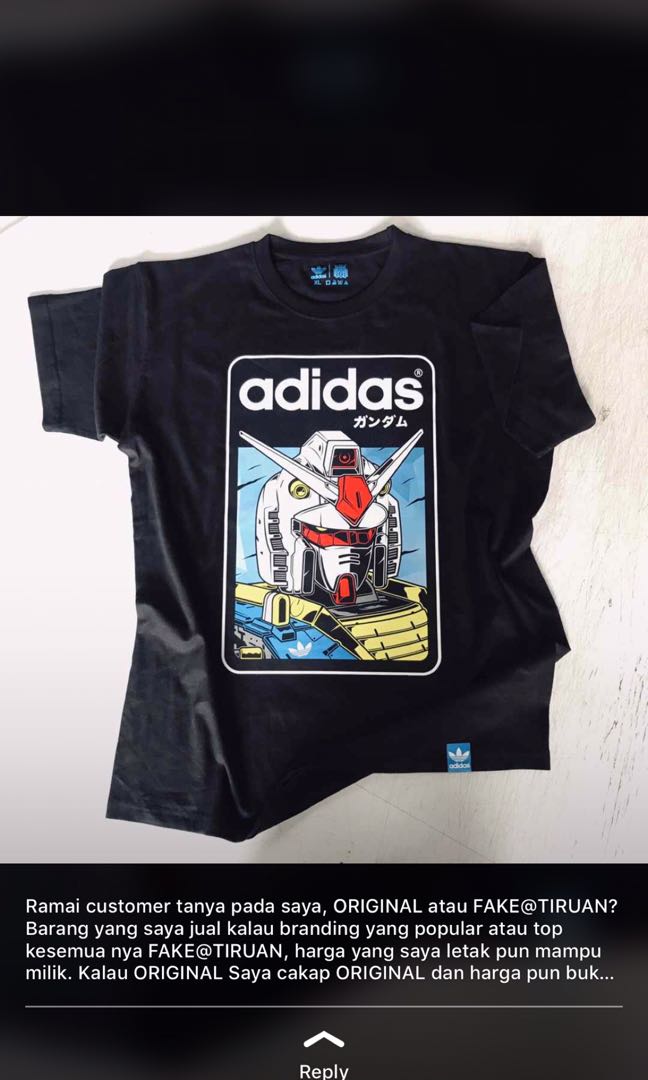 adidas gundam t shirt