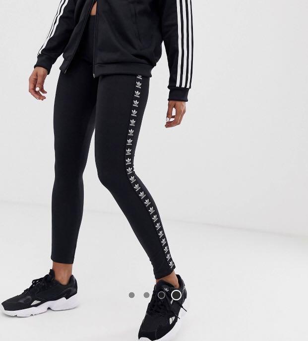 adidas leggings with logo on side