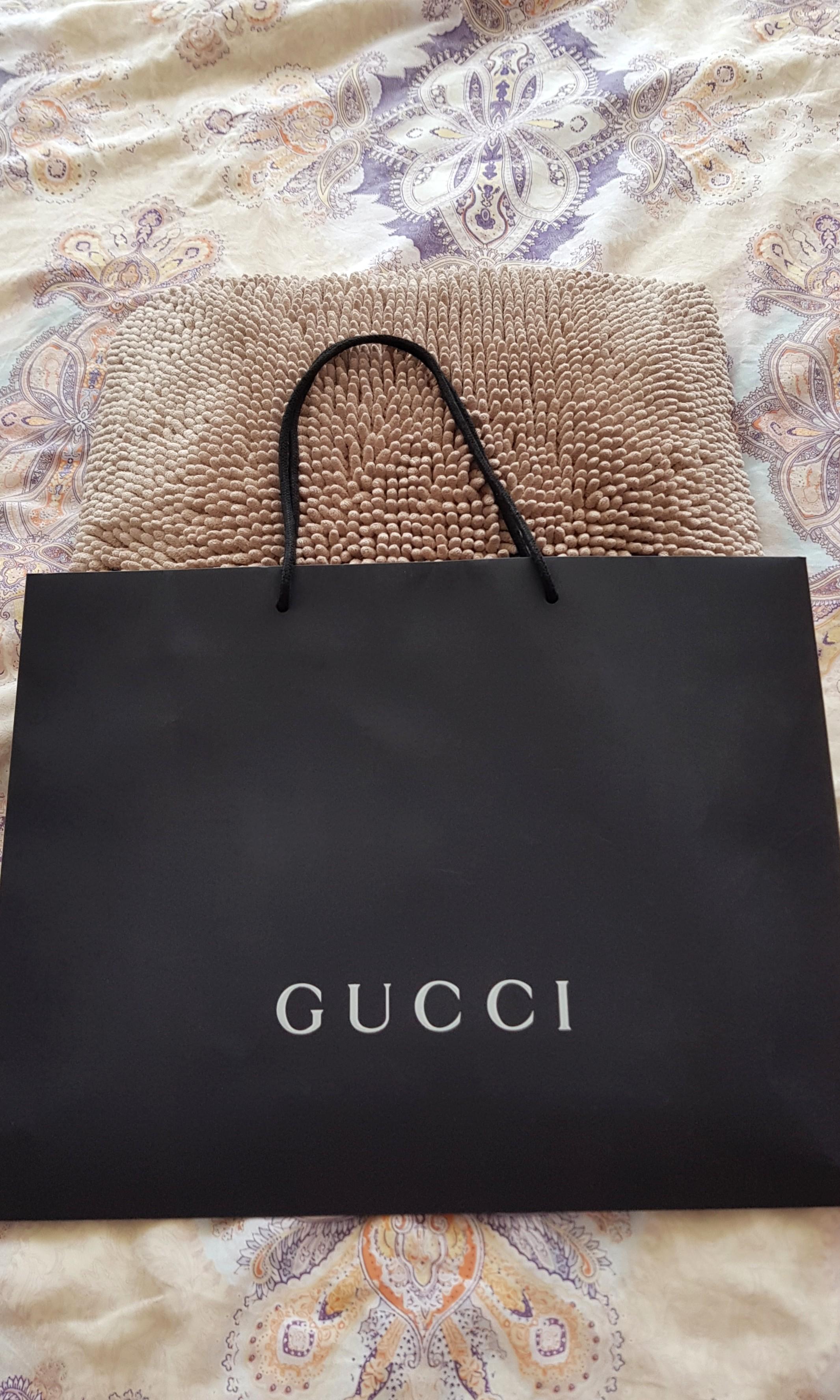 Authentic large size GUCCI PAPER BAG good for handbags shoes or boots Luxury Bags Wallets on Carousell