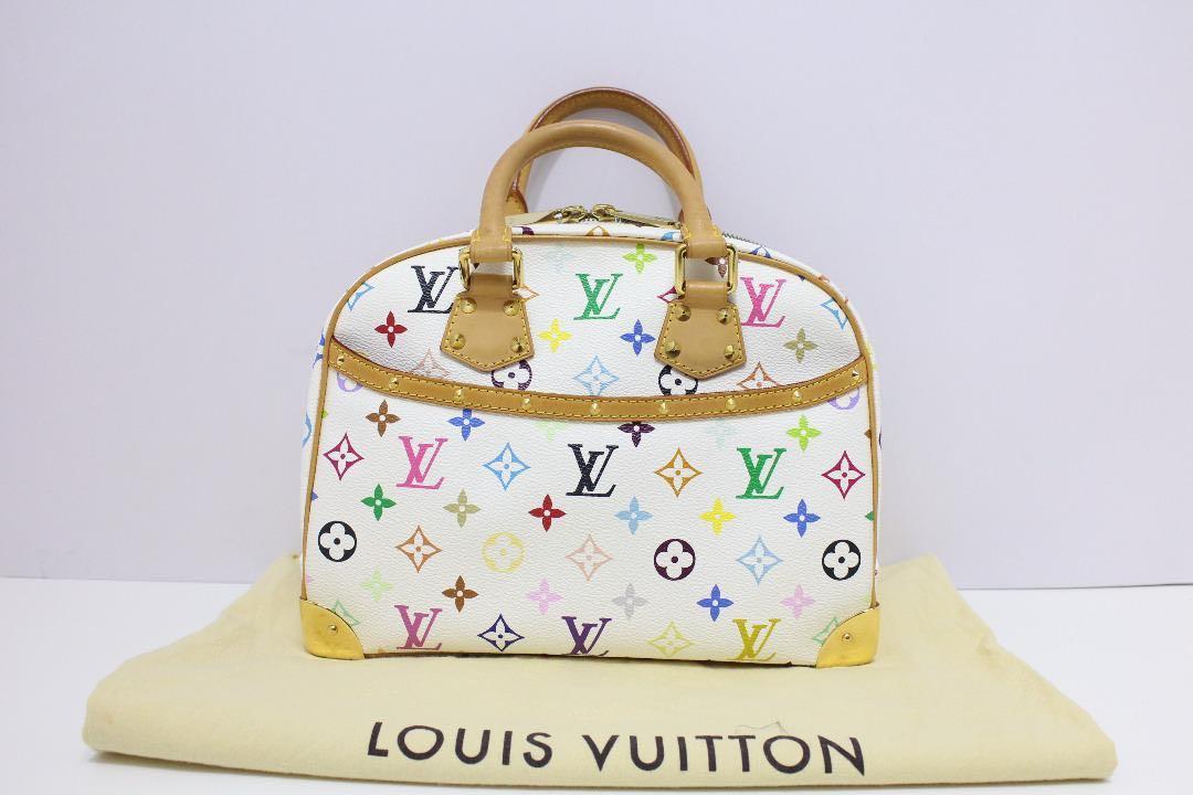 Louis Vuitton Black Monogram Multicolore Trouville Handle Bag at