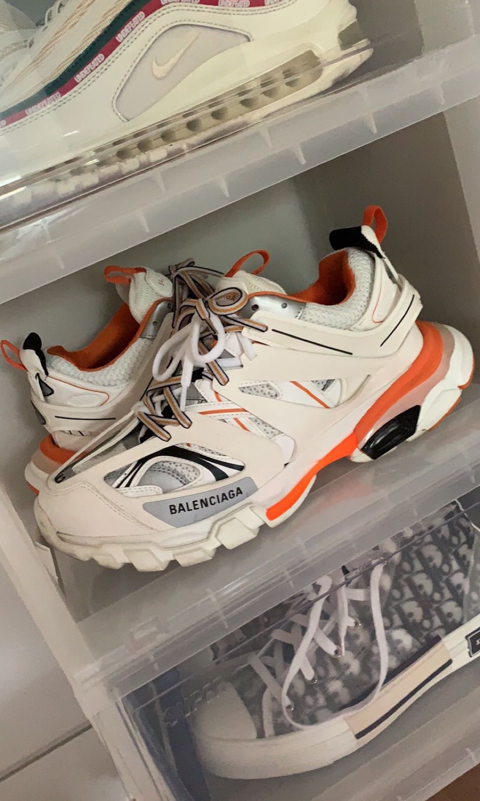 orange and white balenciaga