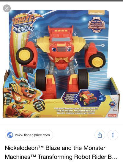 Blaze and the monster machines transforming robot sales rider